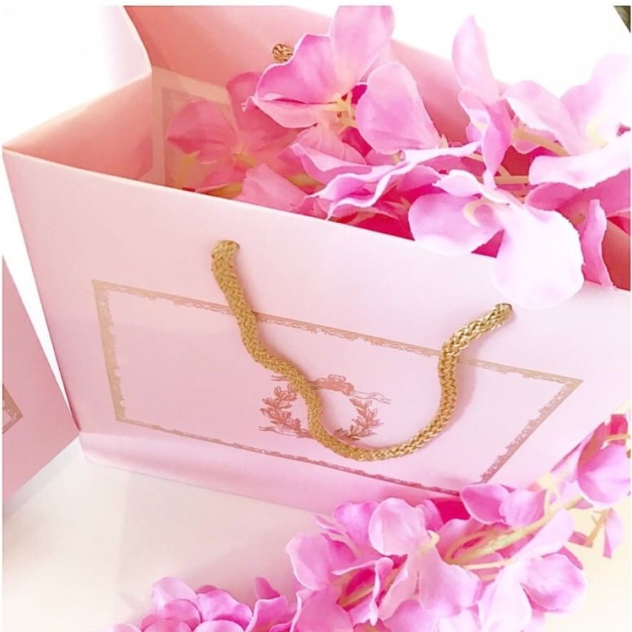 Varak Desenli Karton Çanta 20x20x10 cm