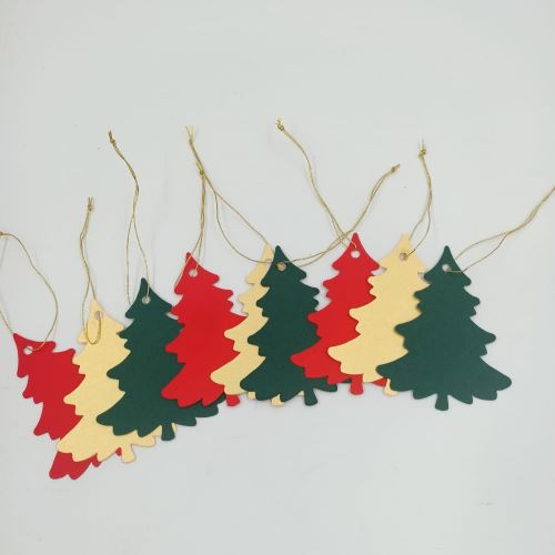 Karton Yılbaşı Ağacı Etiketi 9 ’lu